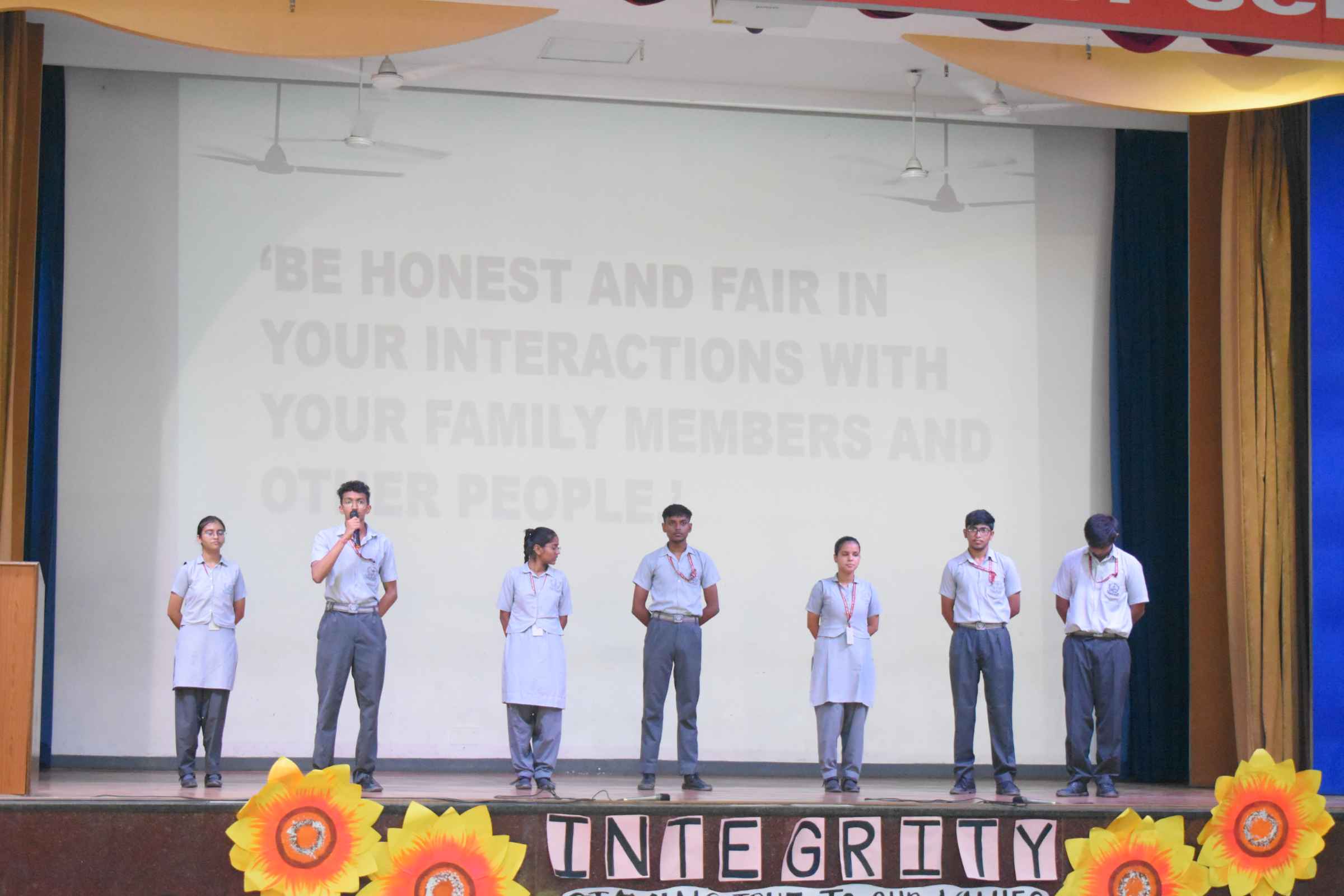 Class 12D Assembly on Intergrity 22Jul24